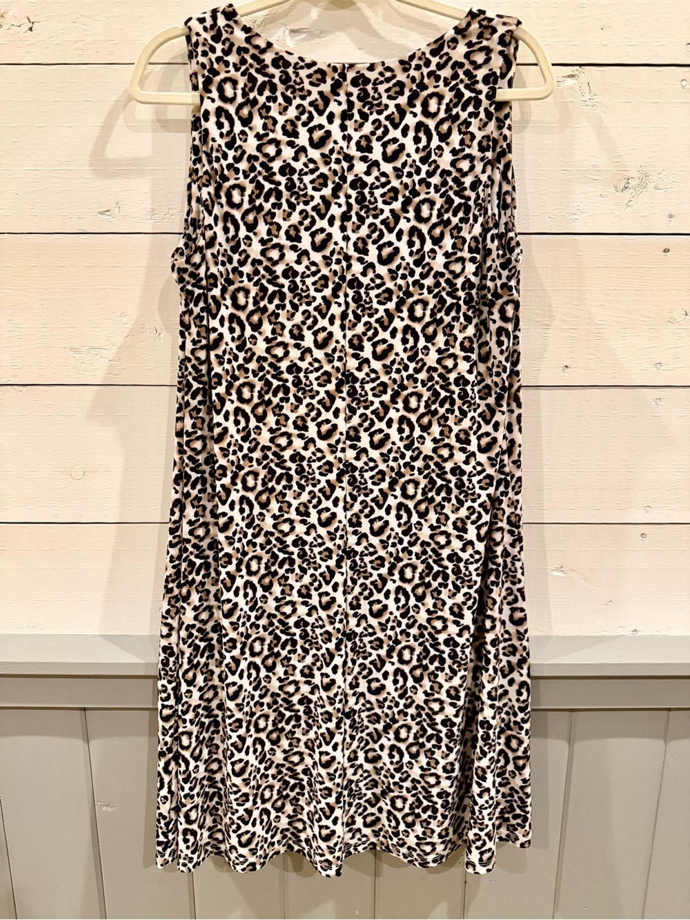 AK Leopard Print Sleeveless A Line Midi Dress Size 10